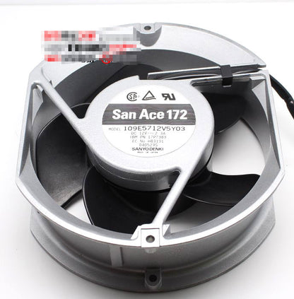 1PCS SANYO 109E5712V5Y03 170x160x50mm DC12V 2.3A 172mm double ball fan
