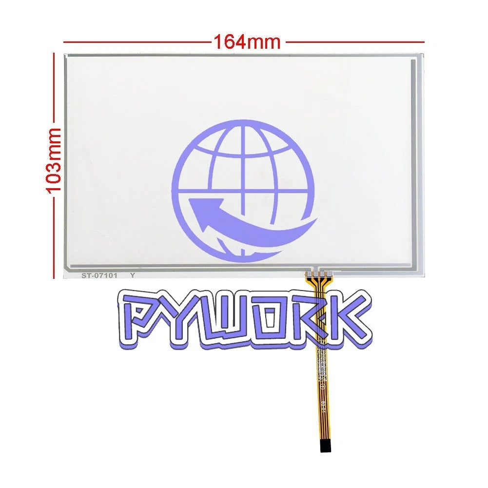 Touch Screen 164*103mm 4 Wire 164x103mm Industrial Resistive Digitizer 7 inch