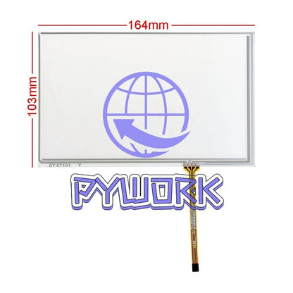 Touch Screen 164*103mm 4 Wire 164x103mm Industrial Resistive Digitizer 7 inch