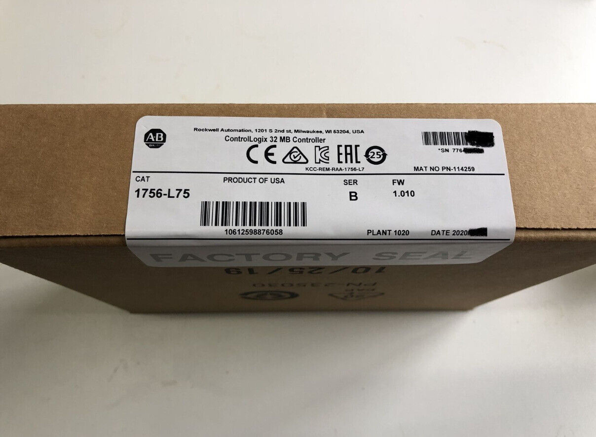 Allen-Bradley 1756-L75 Logix5575 Processor 32MB Controller - ALLEN-BRADLEY