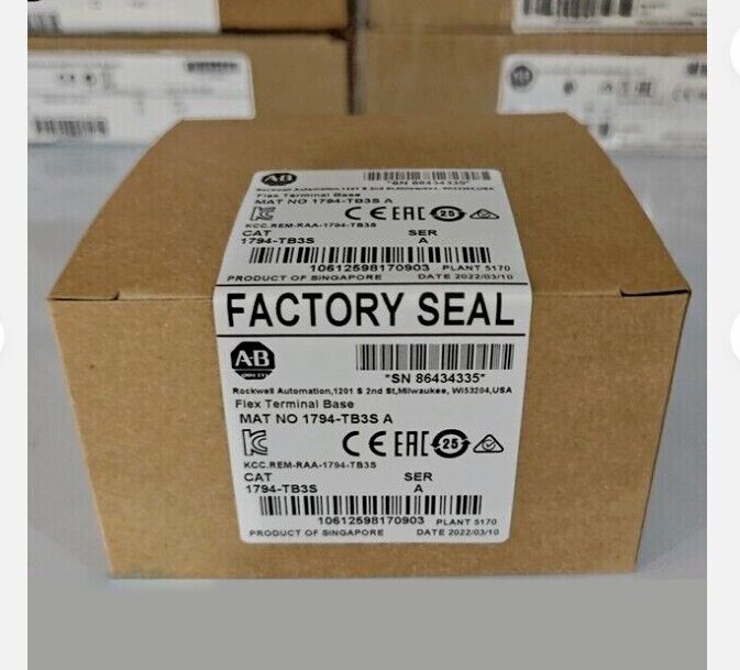 New AB 1794-TB3S SER A FLEX Terminal Base Unit - AB 1794TB3S SER - AB