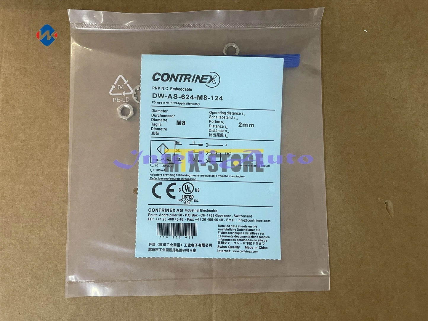 1PCS Contrinex DW-AS-624-M8-124 Sensor&Proximity Switch