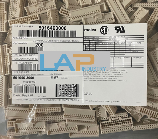 200PCS 28P 2.0MM Pitch Connector Plastic Shell - Model 5016463000 - ALTEL