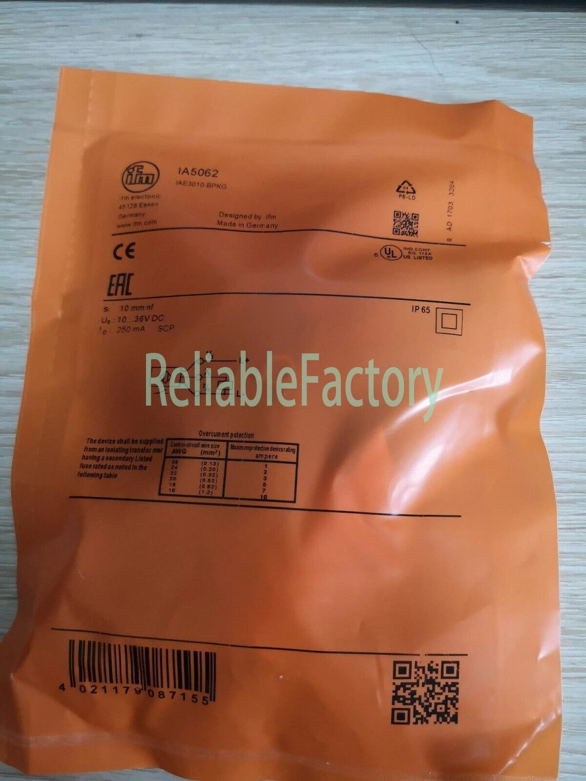 1PC IFM IA5062 inductive sensor