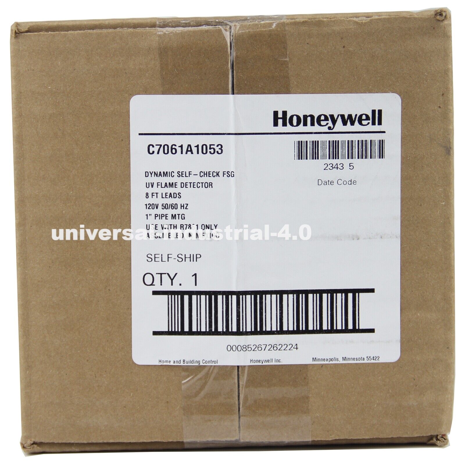 new  Honeywell C7061A1053 UV Flame Detector Replace C7061A1012 Honeywell