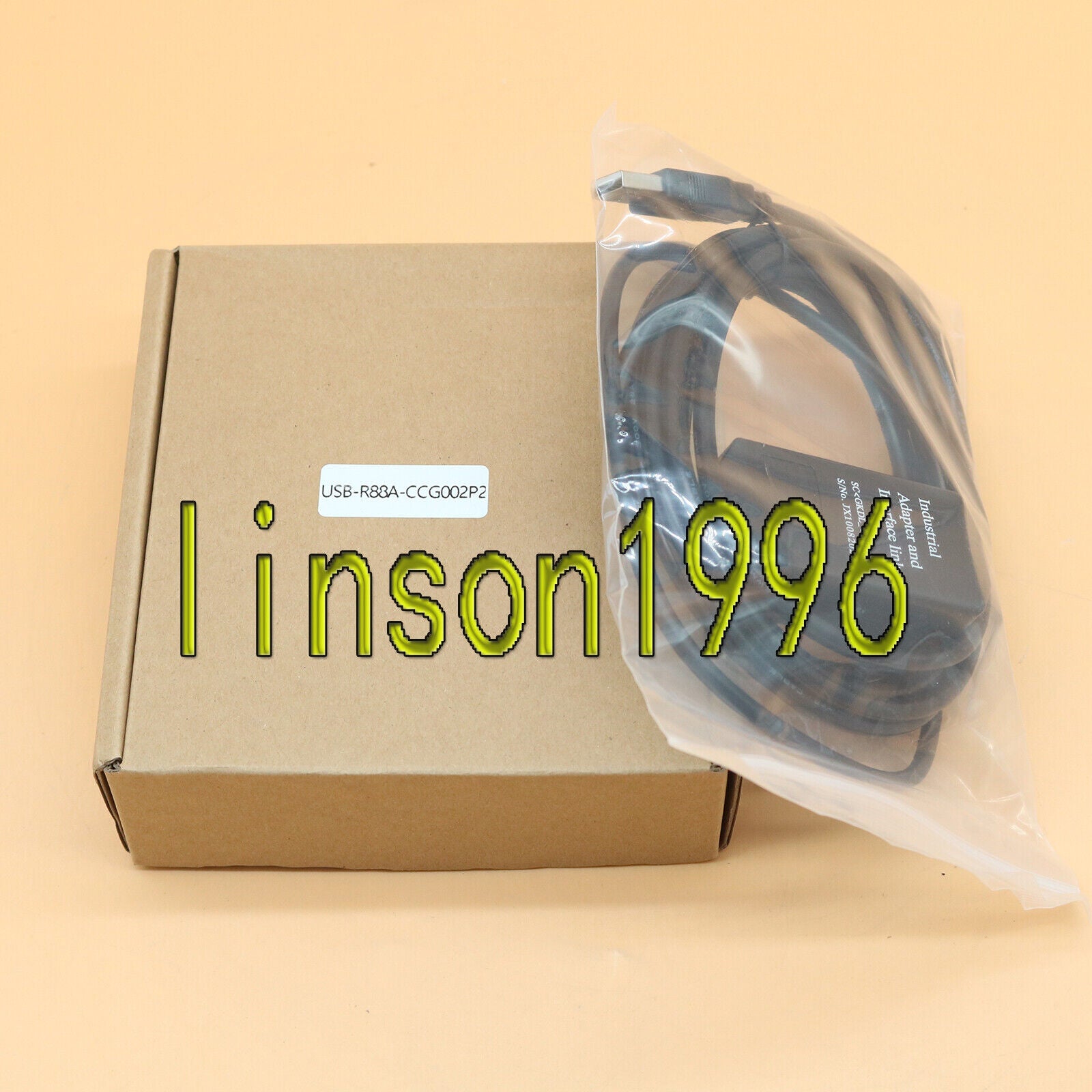OMRON RS232 Programming Cable - R7D-BP R88A-CCG002P2 - RS232 Interface, compatible with R7D-BP and other OMRON devices - OMRON