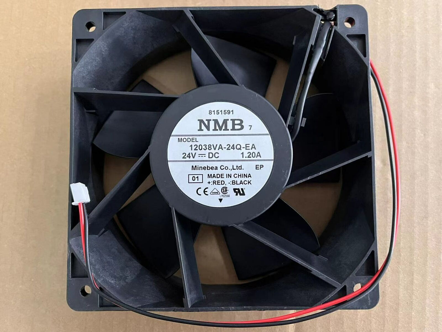 new 1PC NMB 12038VA-24Q-EA 24V 1.20A 12CM 12038 2-wire cooling fan
