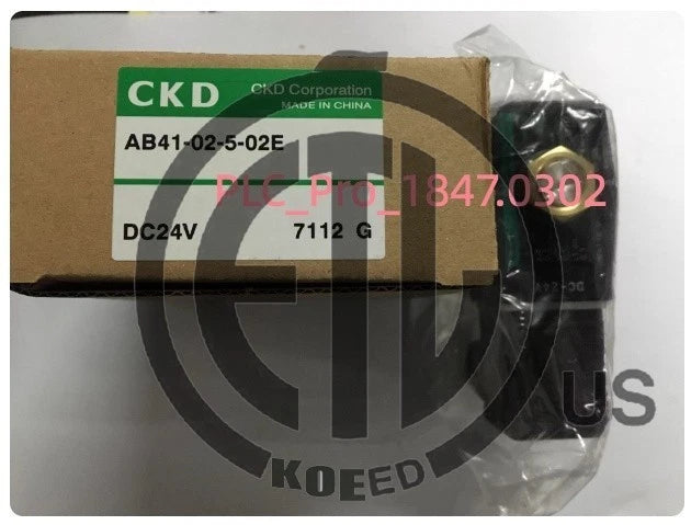 AB41-02-5-02E 1PCS CKD AB41-02-5-02E DC24V Solenoid Valve Fast ship #k