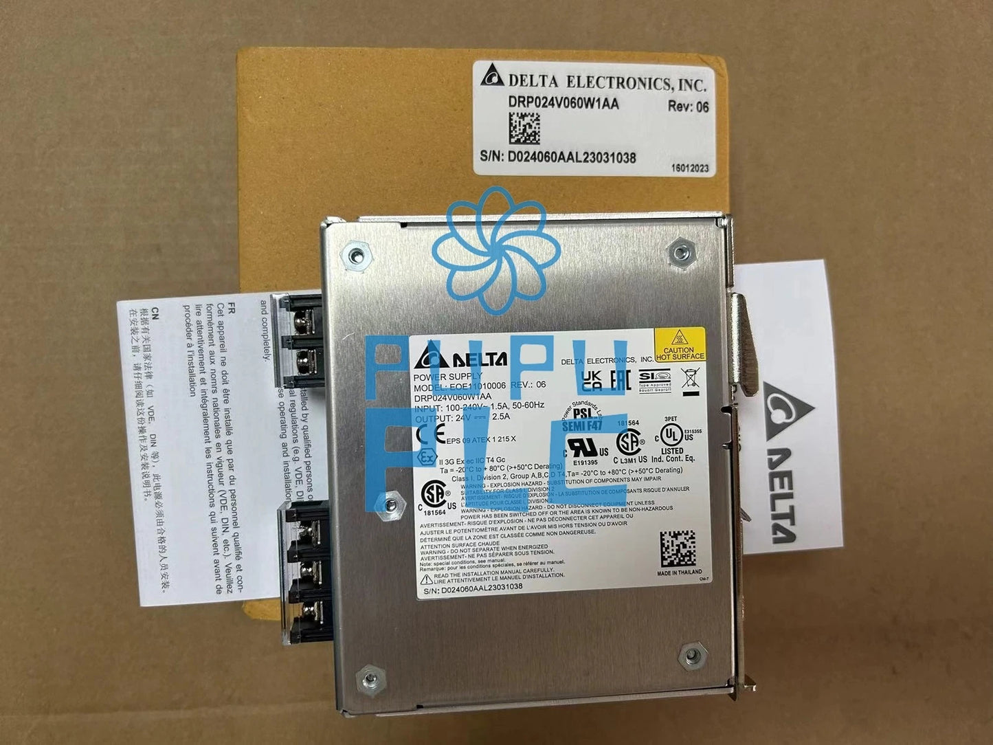Delta rail switching power supply EOE11010006 DRP024V060W1AA 24V 2.5A~