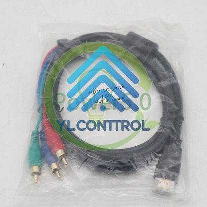 AV Connection Cable Adapter For HDTV DVD HDMI Male to 3 RCA Video Audio 1PCS