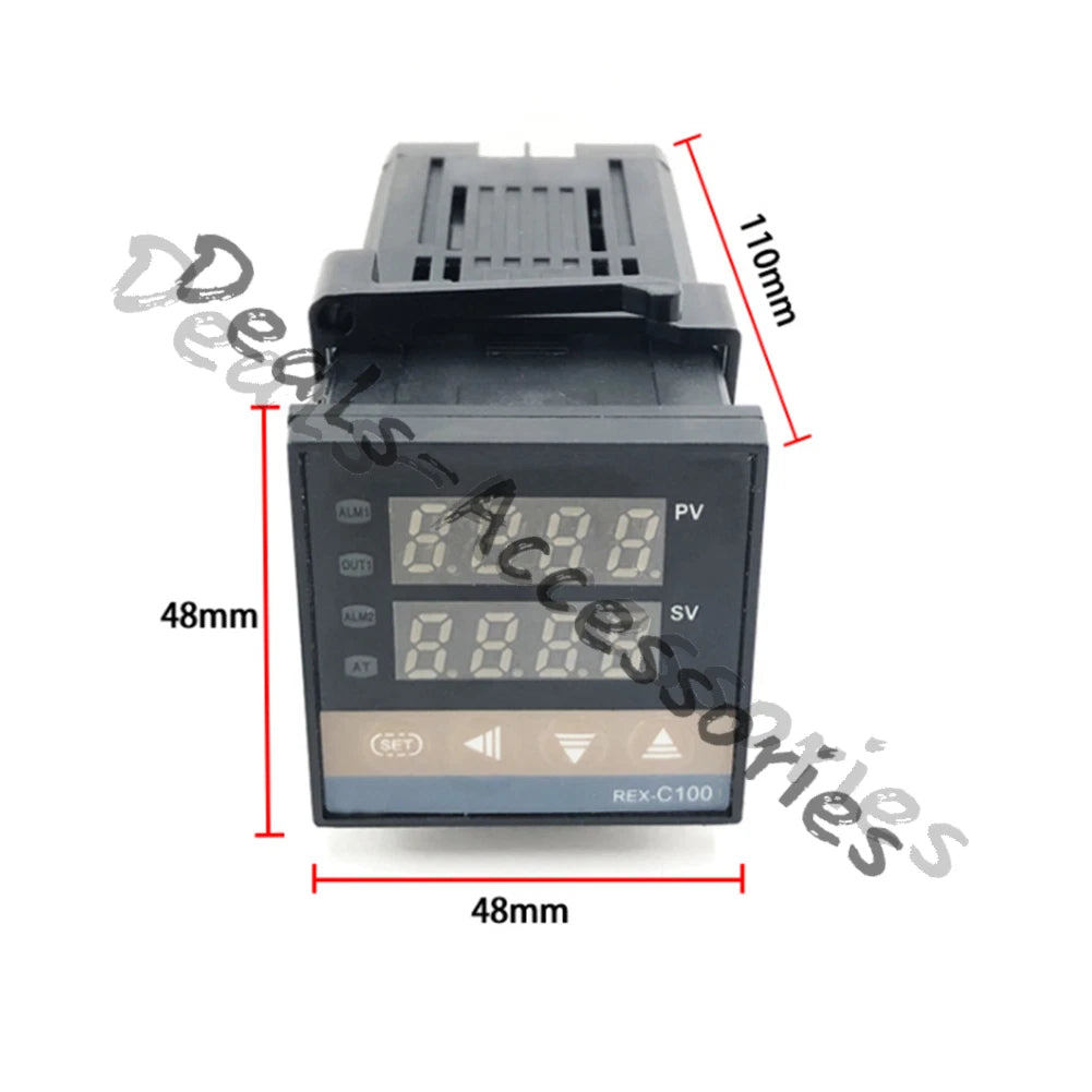 REX-C100 Digital PID Thermostat temperature Controller SSR output K Thermocouple