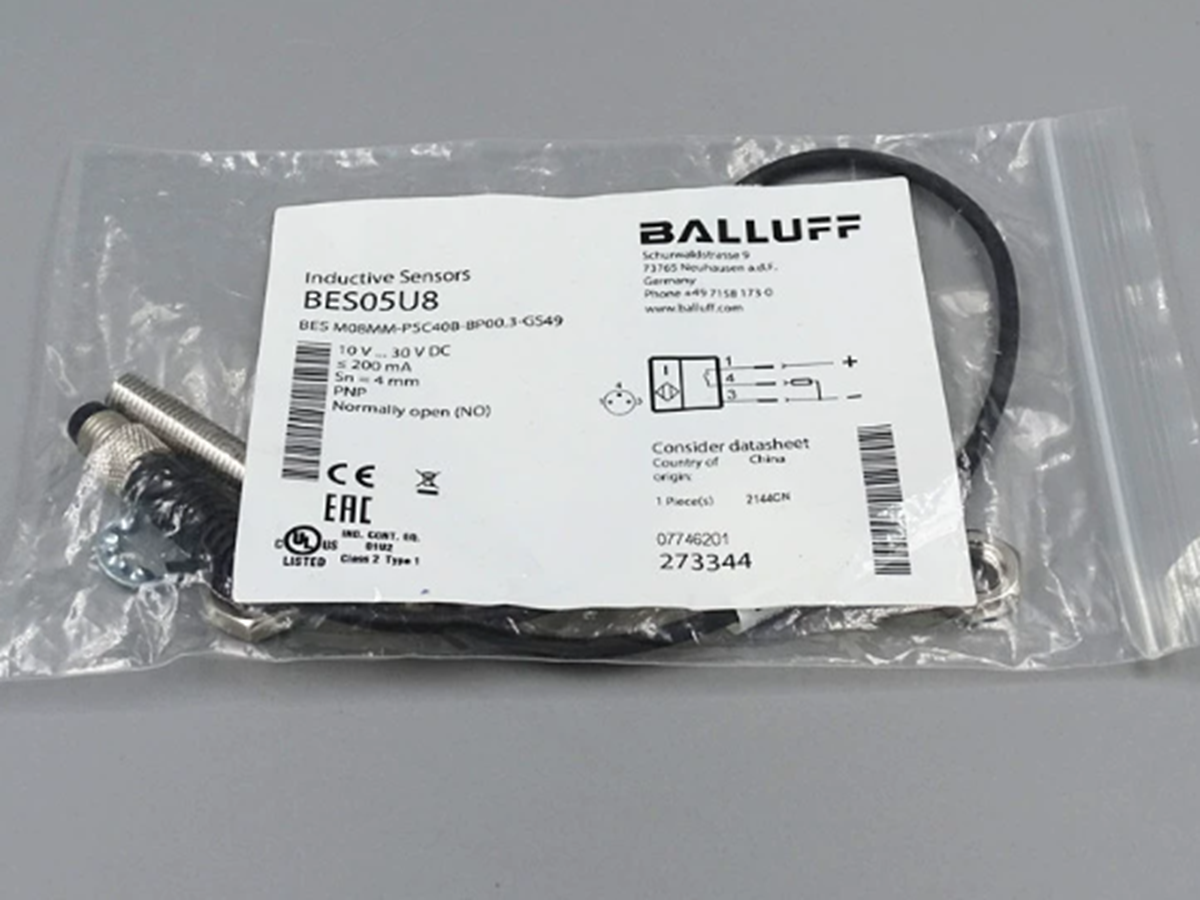 new Balluff BES05U8 BES M08MM-PSC40B-BP00,3-GS49 Inductive Sensor - BALLUFF