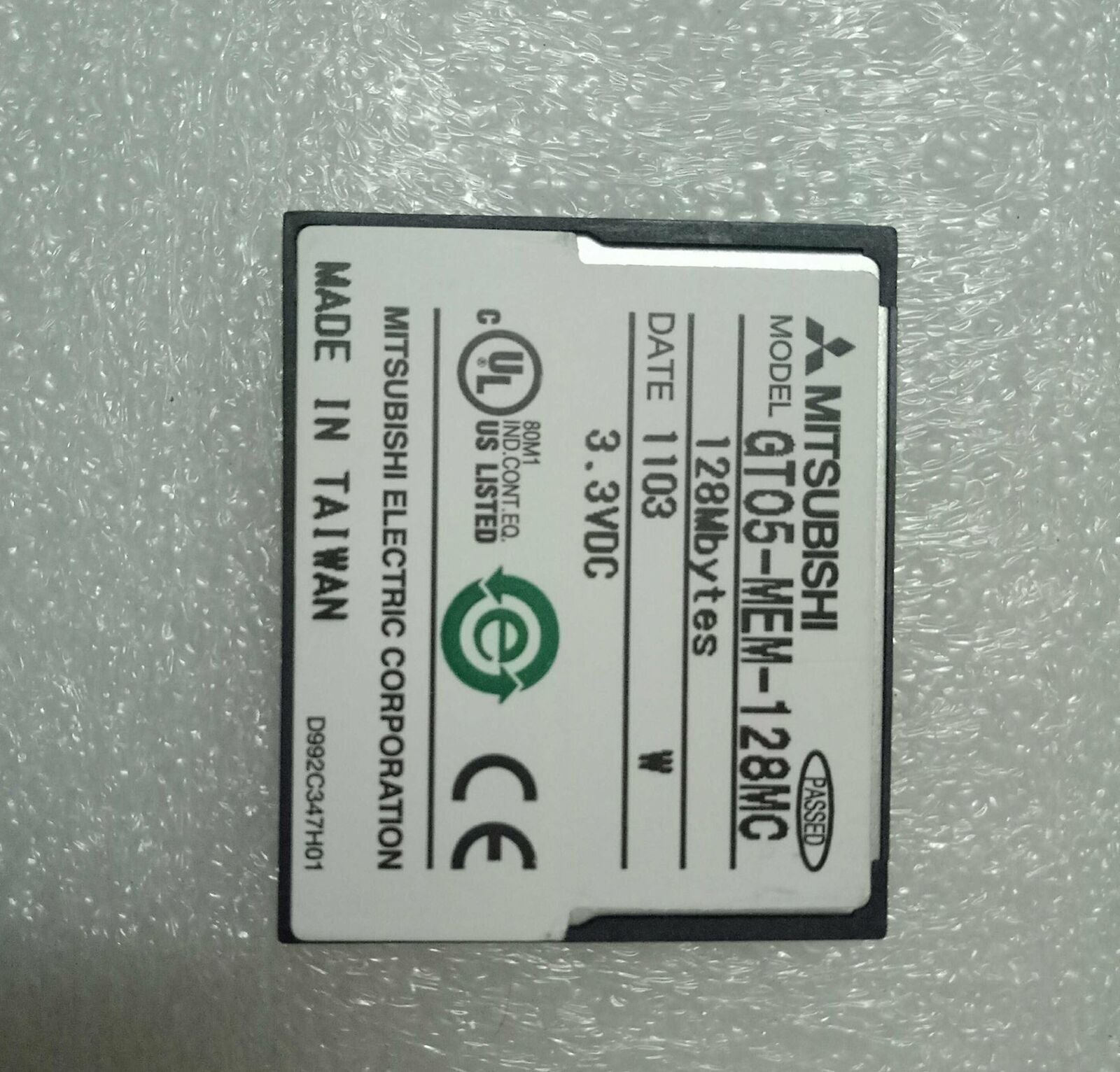 Used Mitsubishi GT05-MEM-128MC Memory Card - MITSUBISHI