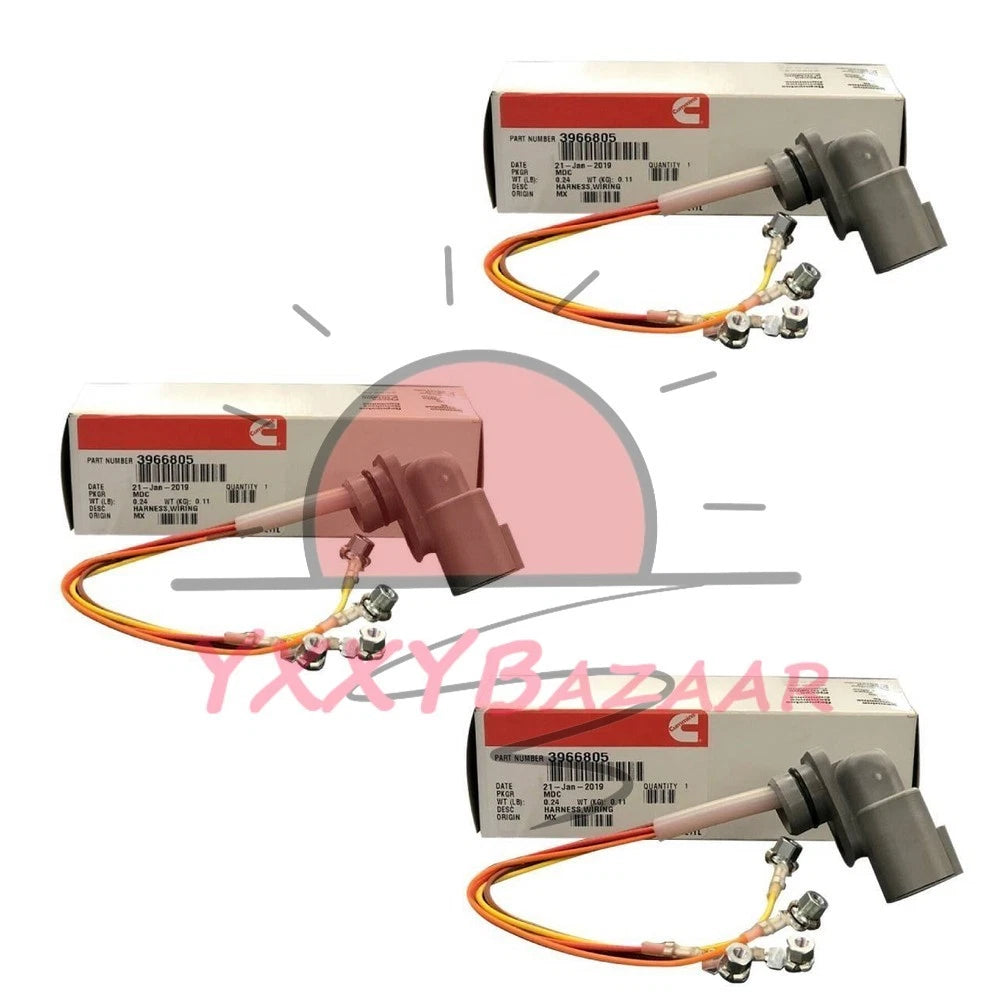 3 Pack 3966805 Fuel Injector Wiring Harness for Cummins / 03-05 5.9L 3957309 #