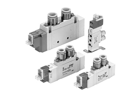 SMC SY3420-5HU-C6 5 Port Solenoid Valve Rubber Seal PLC - 5 Port Solenoid Valve with Rubber Seal for PLC Applications - SMC