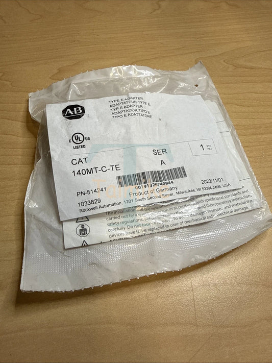 ! Allen Bradley AB 140MT-C-TE Type E Adapter PN-514241