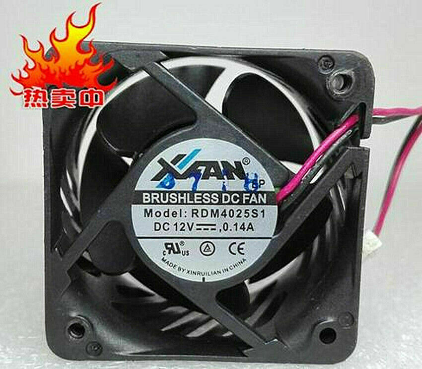 new 1pcs XFan RDM4025S1 4025 40mm 4CM DC12V 0.14A 40x40x25mm Cooling Fan 2Pin