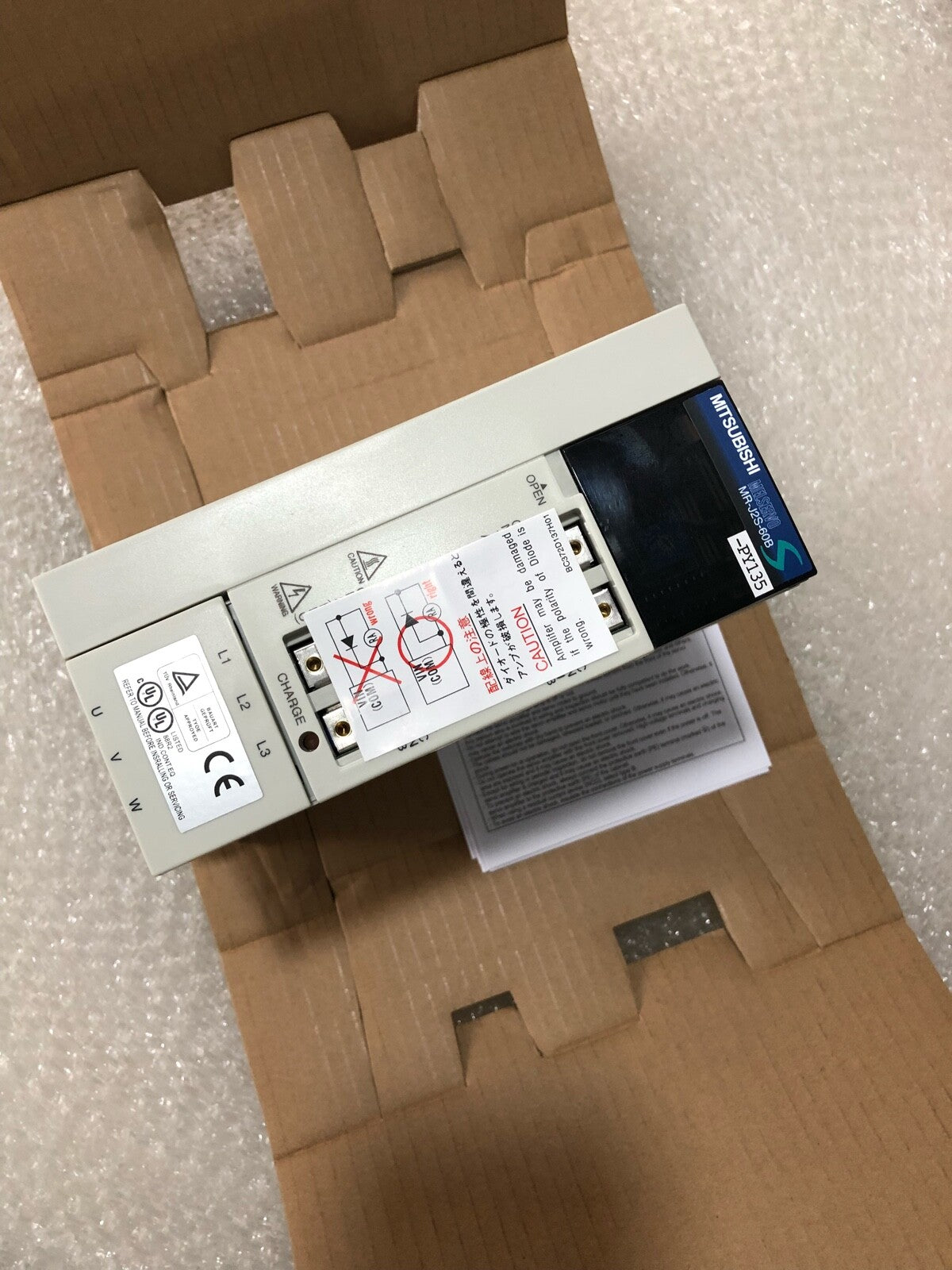 1PC MITSUBISHI AC SERVO DRIVER MR-J2S-60B-PY135