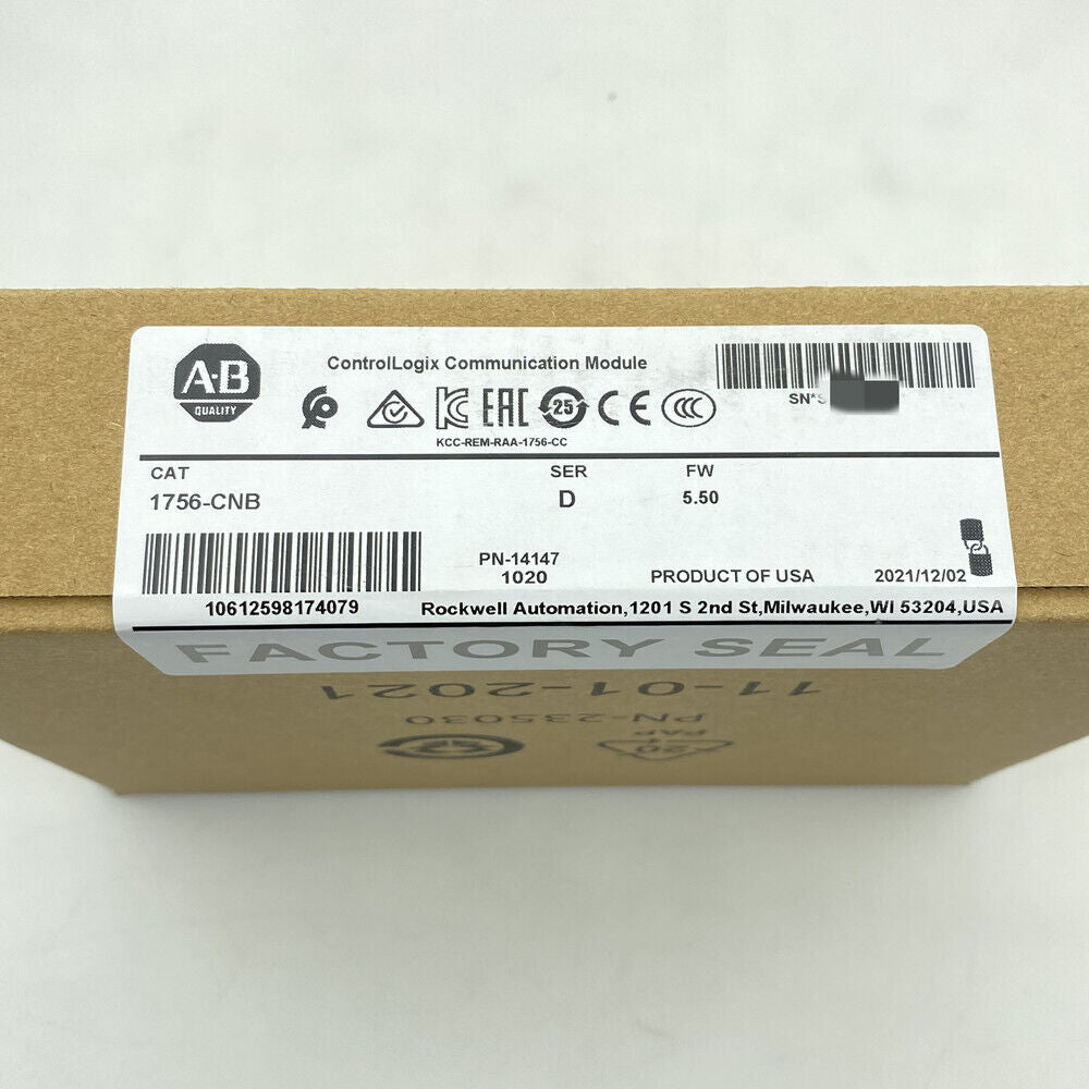 Allen-Bradley 1756-CNB SER D New AB 1756CNB - ALLEN-BRADLEY