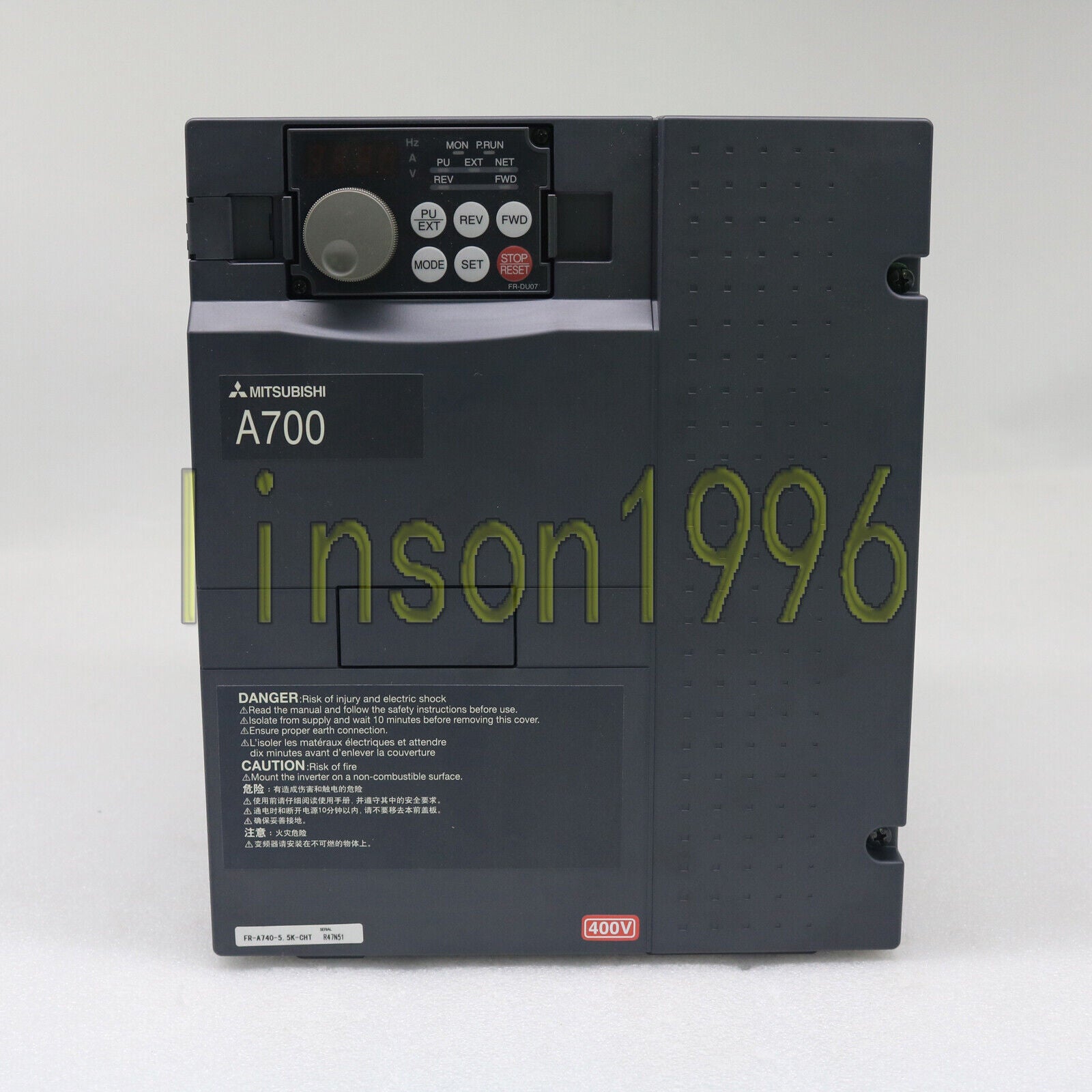1PC Mitsubishi Inverter FR-A740-5.5K-CHT, 1-Year Warranty - MITSUBISHI