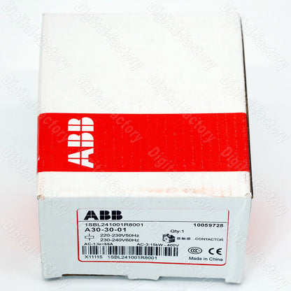 1PC ABB A30-30-01 Contactor AC220V - ABB