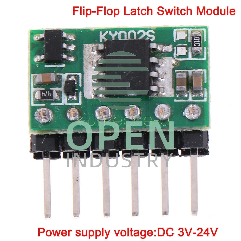 5A 3V-24V Flip-flop Latch Switch Module Bistable Single Button 5000mA