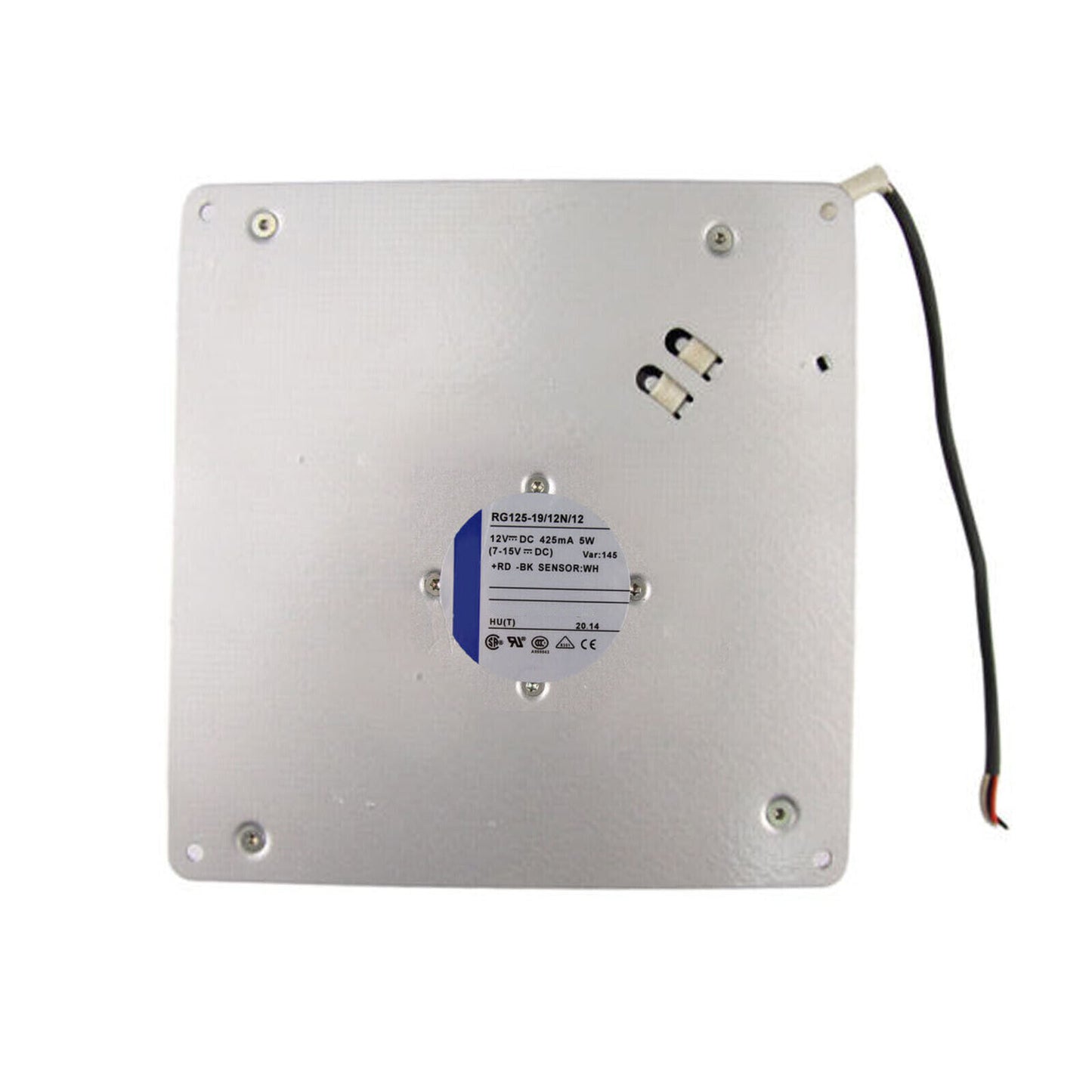 12V 425mA 5W Square Blower fan for 3-wire 180x180x40mm RG125-19/12N/12 - SQUAREBLOWER