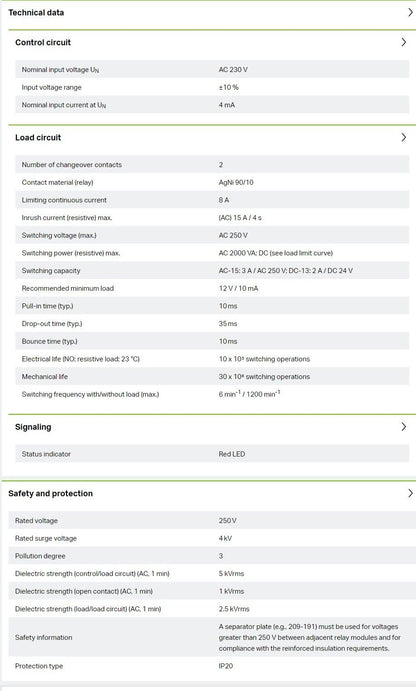 10PCS WAGO 788-516 Relay Module - WAGO