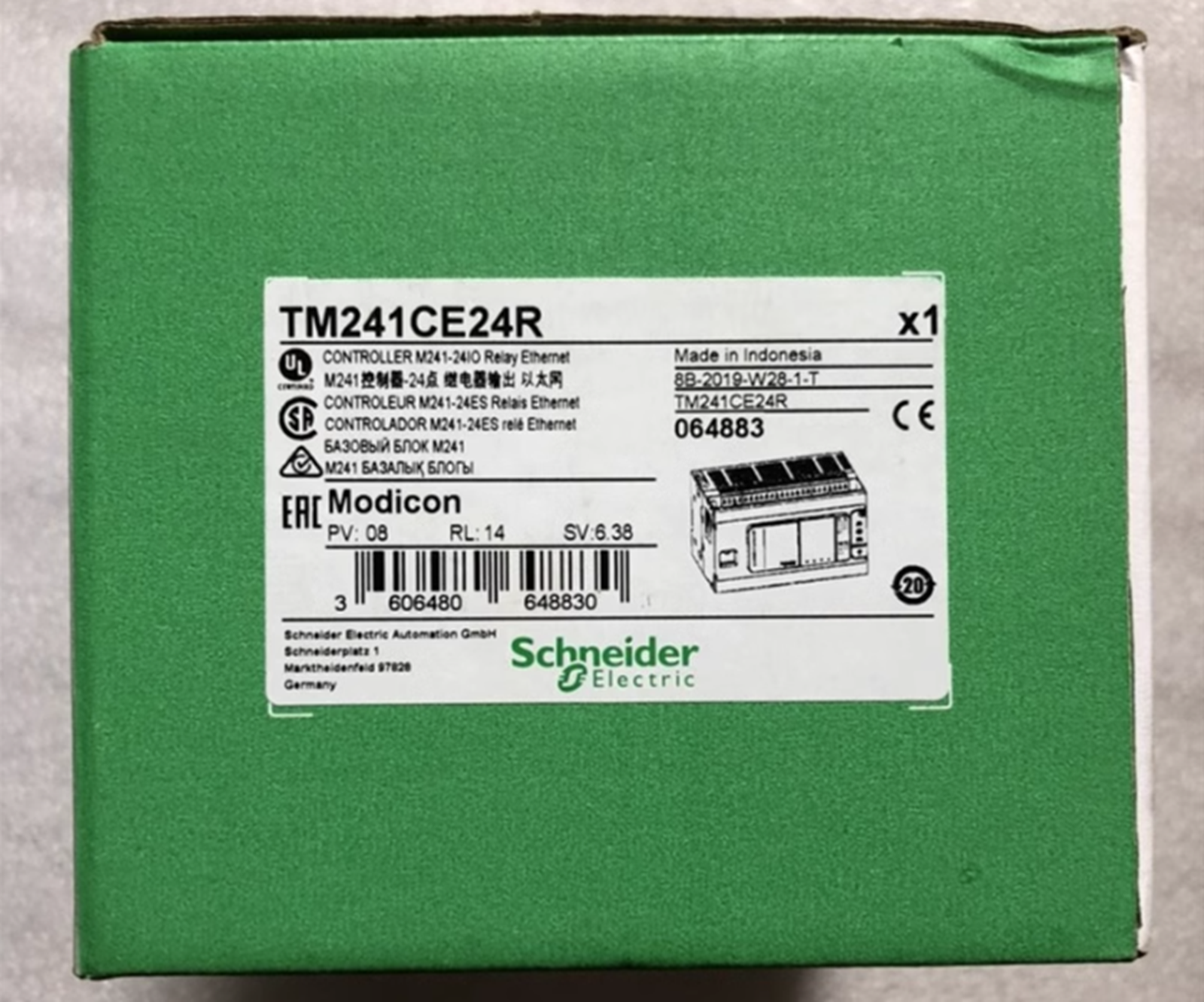 New Schneider Electric Schneider Controller TM241CE24R Industrial Motion Controller with 24V DC Power Supply and 240V AC Input - SCHNEIDER ELECTRIC