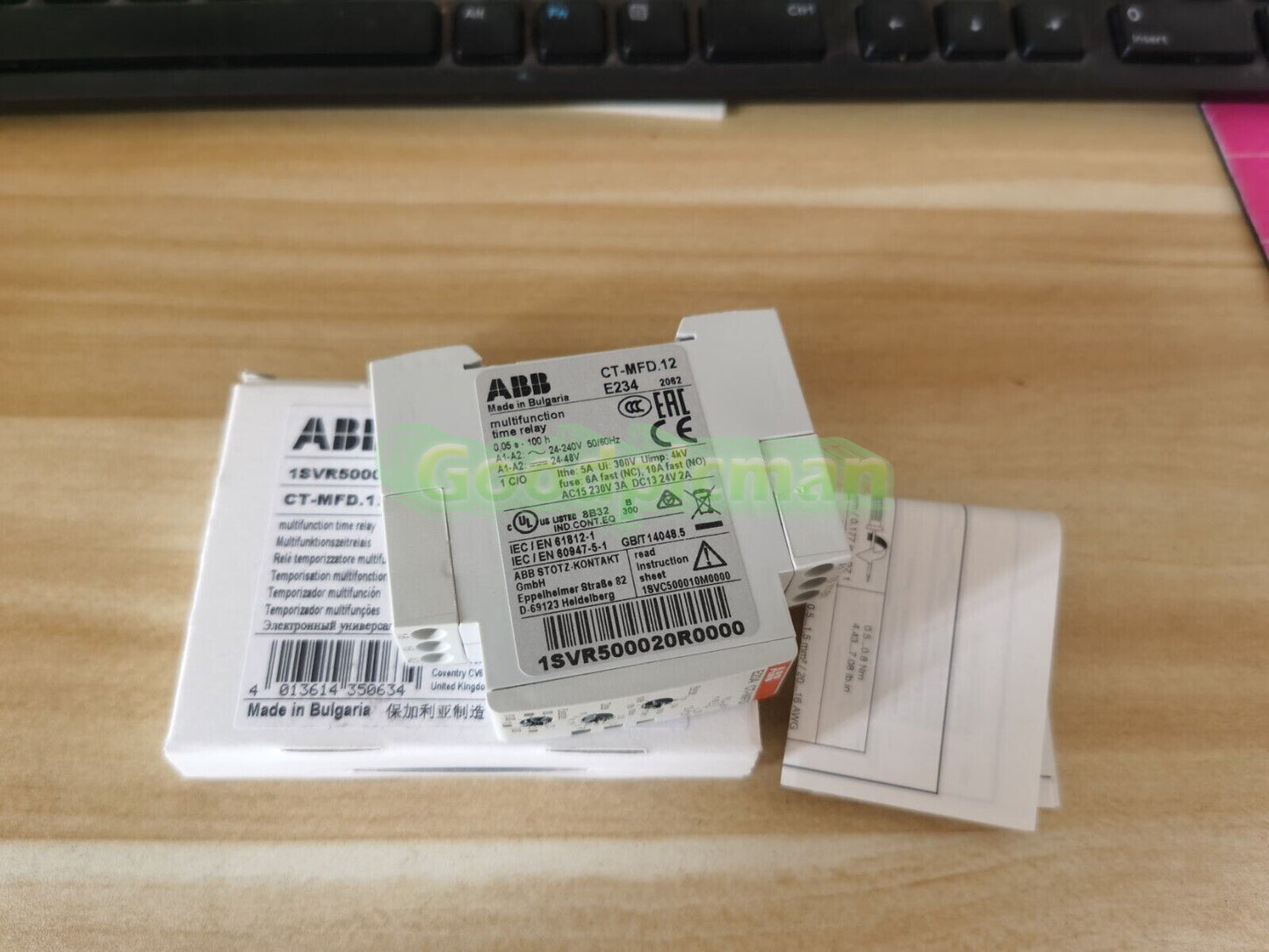 1PCS ABB CT-MFD.12 E234 1SVR500020R0000 Time Relay 0.05s-100h In Box