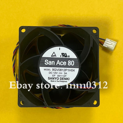 Sanyo 9GV0812P1H04 8038 DC12V 3A 8CM 4-Wire PWM Server Cooling Fan