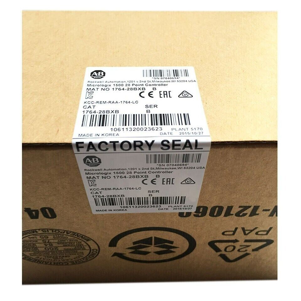 Sealed Allen-Bradley AB 1764-28BXB MicroLogix1500 28 Point Controller - ALLEN-BRADLEY