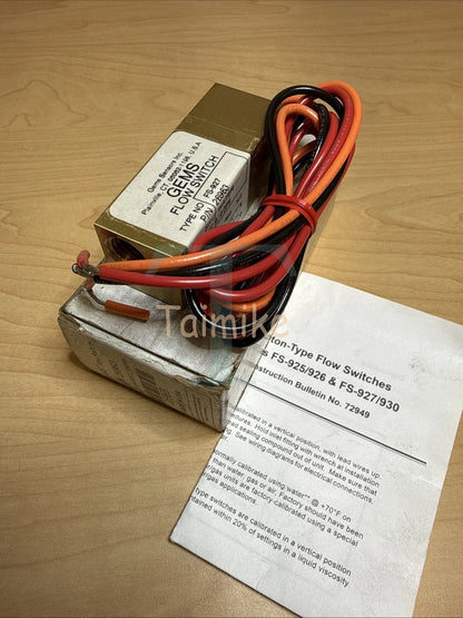 ! GEMS FS-927 Water Flow Switch 26963 0.10 GPM