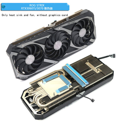 For ASUS ROG STRIX RTX3060Ti 3070 3070Ti RX6700XT Graphics Card Cooler with Fan