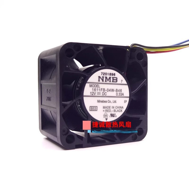 NMB 1611FB-04W-B46 12V 0.33A 4028 4CM 4-wire PWM Case Cooling Fan