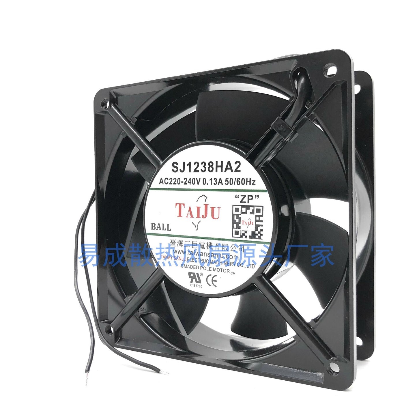 TAIJU SJ1238HA2 AC220-240V 0.13A 50/60Hz 7-blade Cabinet Cooling Fan