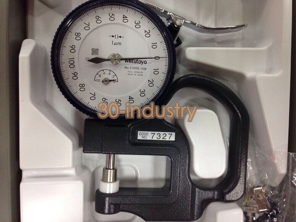 Mitutoyo 7327A Dial Thickness Gage 0-10mm with 0.001mm Accuracy - MITUTOYO