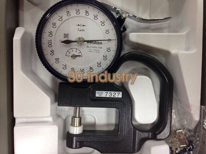Mitutoyo 7327A Dial Thickness Gage 0-10mm with 0.001mm Accuracy - MITUTOYO