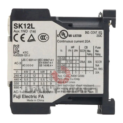 FUJI SK12L-E10 Contactor DC24V