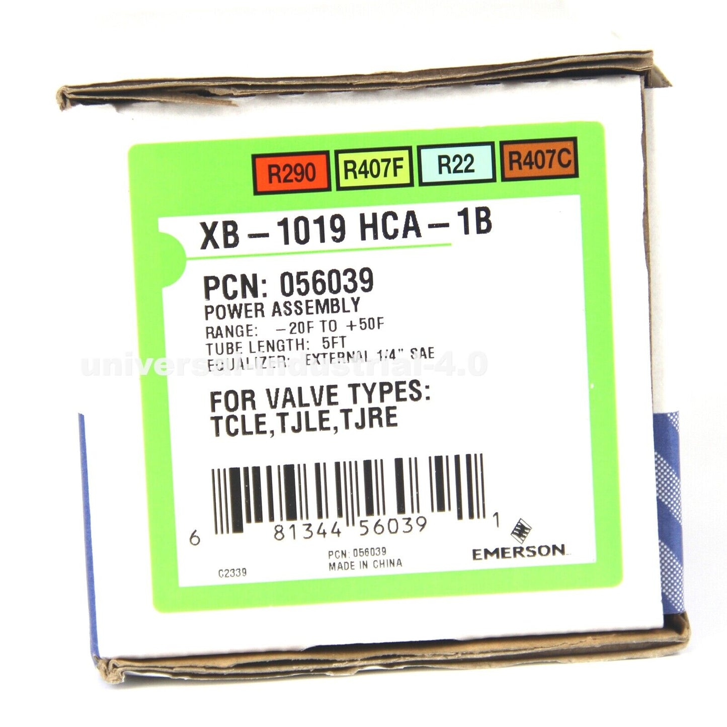 EMERSON XB-1019HCA-1B Thermo Expansion Valve Power Assembly - EMERSON