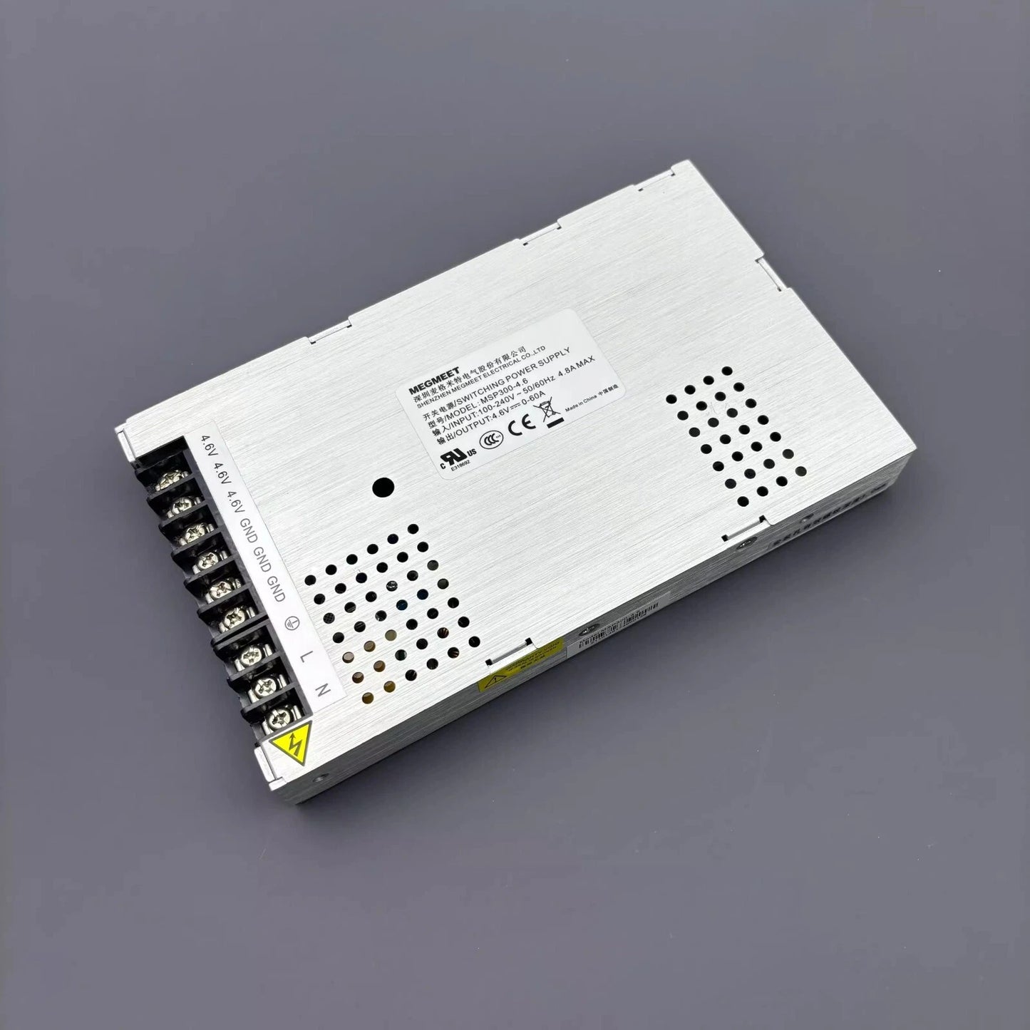 MEGMEET MSP300-4.6 LED Display Power Supply Wide Voltage Input 4.6V 60A Output