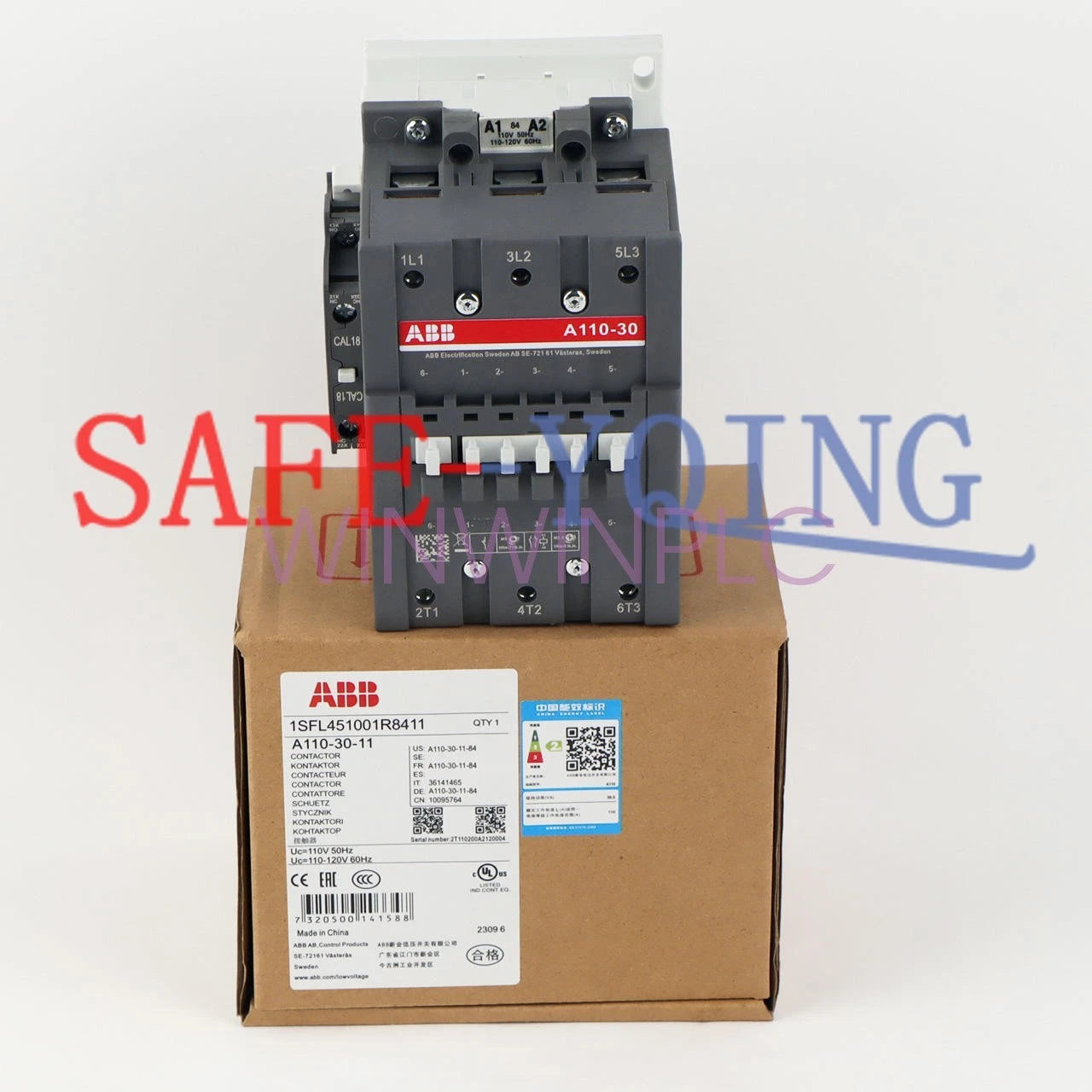 1PCS ABB A110-30-11-84 AC Contactor AC110V