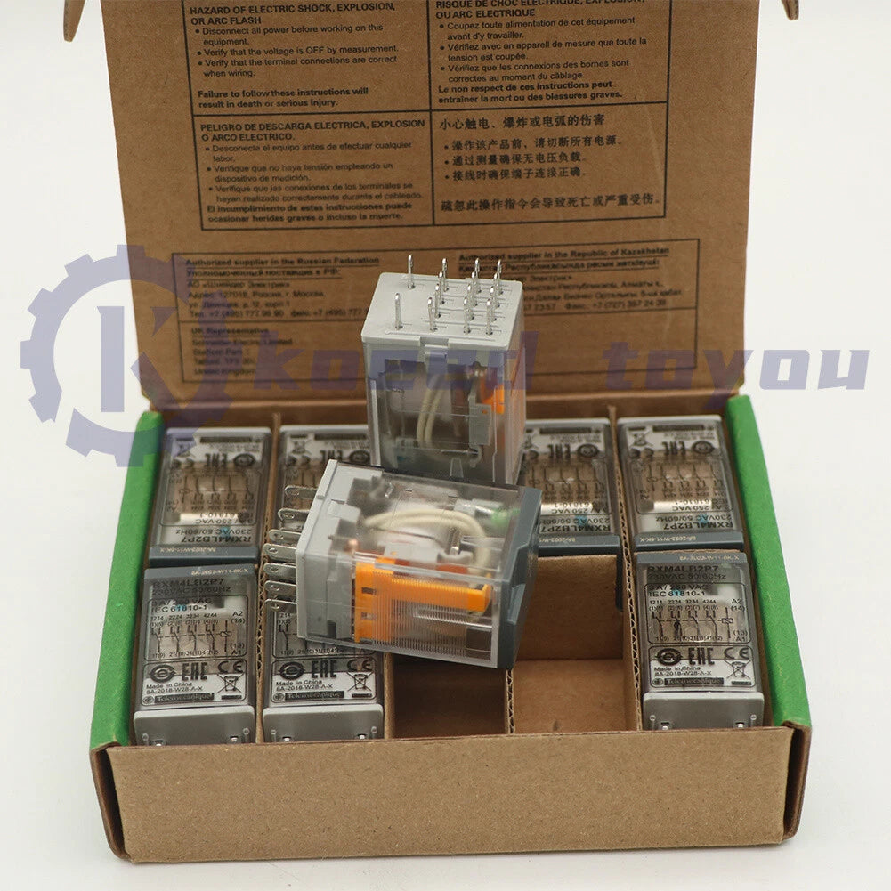 10PCS SND RXM4LB2P7 AC230V Relay Free Shipping US