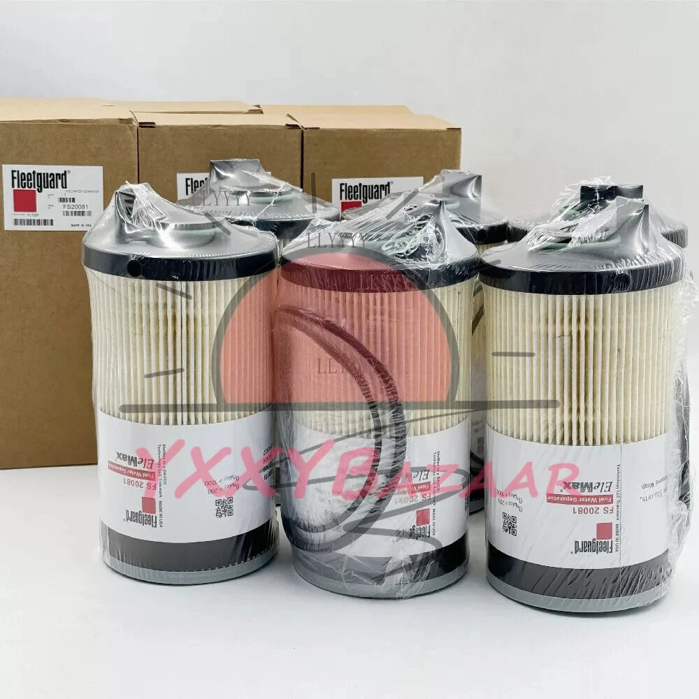 6PCS FS20081 FleetGuard Fuel Filter Water Separator For Cummins A0000904851