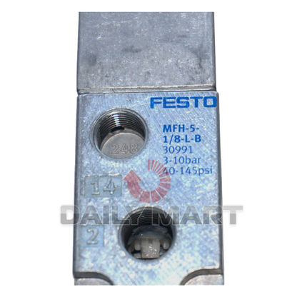 new FESTO MFH-5-1/8-L-B 30991 Solenoid Valve - FESTO