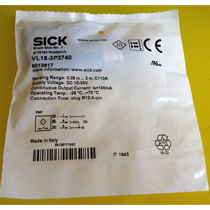 New ONE SICK Photoelectric Switch Sensor VL18-3P3740 6013617 Spot Stock - ONE SICK