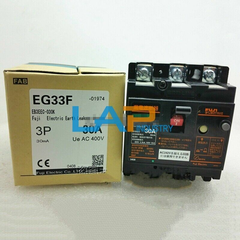 1PCS NEW FOR FUJI Leakage Circuit Breaker Switch EG33F 3P 30A fuji