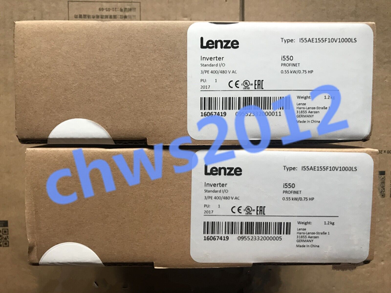 new 1PCS  Lenze I550 series inverter I55AE155F10V1000LS three-phase 0.55KW