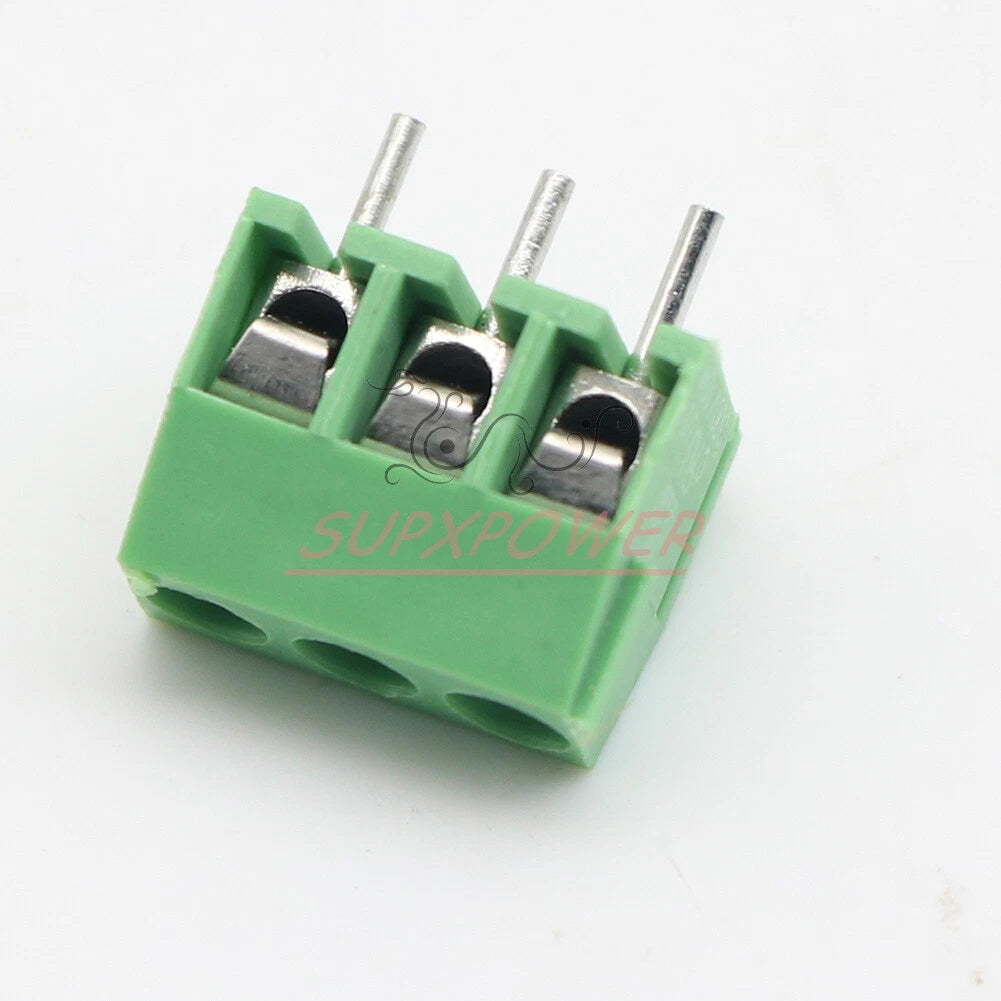 KF350-3P 3.5mm Pitch 3 pin Straight Pin PCB Screw Terminal Blocks (5PCS )