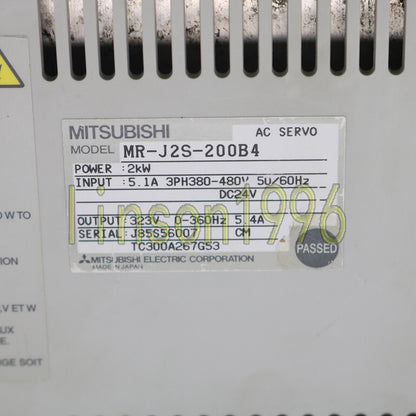 Used Mitsubishi MR-J2S-200B4 Servo Amplifier - MITSUBISHI